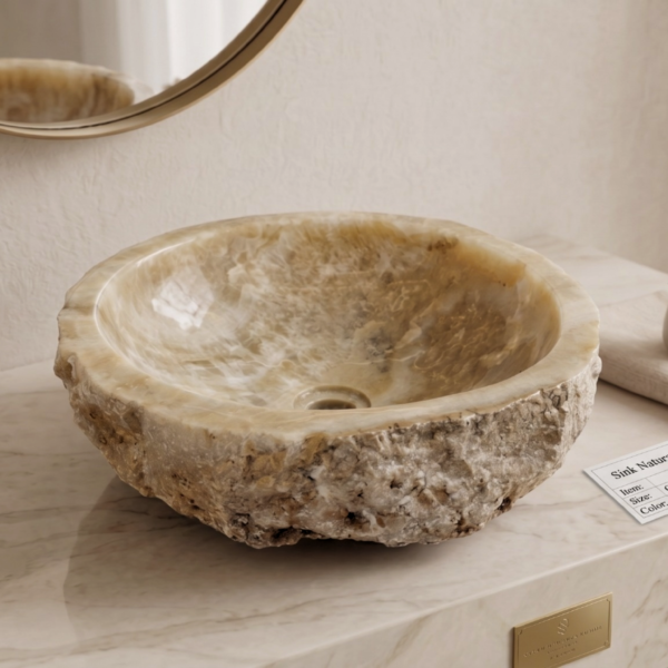 Pure Natural Rustic Onyx Sink - Unique Piece N°06